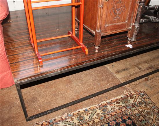 Coromandel top & metal base low table